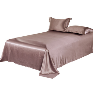 100%真丝床单重磅25姆米桑蚕丝绸床套床垫套子床笠床包1.8m可定制