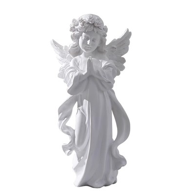欧式艺术复古少女天使女孩摆件