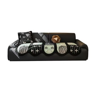 法国异形雪尼尔沙发盖垫新款轻奢一片式直排防滑皮沙发专用坐垫子