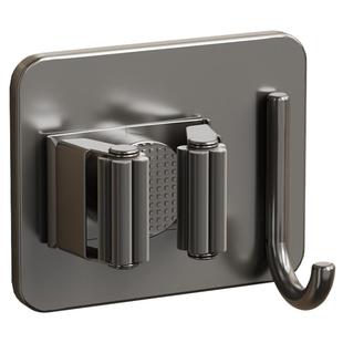 拖把壁挂夹挂扫把拖布固定架免打孔挂钩拖把夹卫生间墙上收纳神器