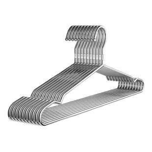 不锈钢衣架家用挂晾衣服架子加粗加厚凉铁晒衣挂实心撑子晒衣裳架