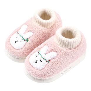 巴拉巴拉童鞋儿童拖鞋男女童2025年新款冬外穿室内加绒家居包跟鞋