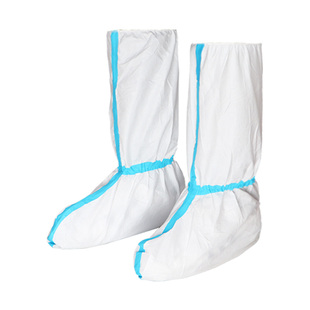 医用隔离防护鞋套一次性防疫情医疗人员用品防护服隔离衣脚套靴套