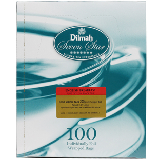 迪尔玛Dilmah英式早餐伯爵锡兰大吉岭红茶100个独立包装袋泡茶包