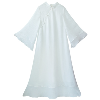 新中式国风旗袍领连衣裙