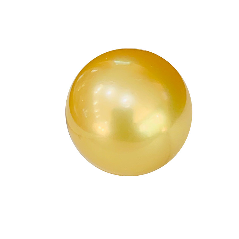 促销仅3150-8800元系列13-14mm正圆强光南洋金珠裸珠天然海水珍珠