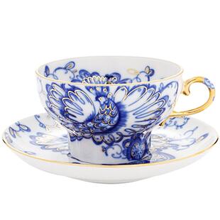 俄皇LOMONOSOV凤歌系列咖啡杯子家用高档精致欧式下午茶具套装