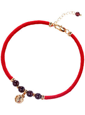 本命年红绳手链女铃铛小众礼物