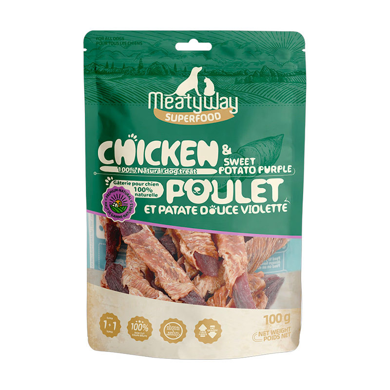 Meatyway爵宴鸭肉干鸡肉干苹果派鸡肉卷佩蒂狗狗零食犬磨牙训犬