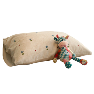 纯棉小碎花枕套磨毛加厚单人学生家用全棉单枕头套48x74cm一对装