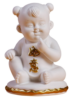 早生贵子家居摆件金童玉女福娃