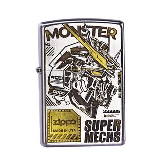 zippo打火机超级机甲战士磨砂深雕官方正版煤油旗舰创意送男礼物