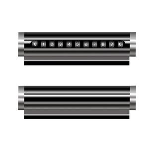 金属滚轮式高档汽车临时停车电话号码牌挪车移车停车卡内饰摆件