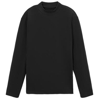 热风2024年冬新款男士半高领长T