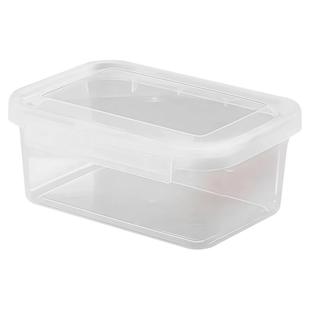 密封保鲜盒家用冰箱收纳盒大容量冻肉果蔬分装盒透明款食品级材质