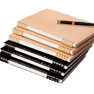 空白活页本笔记本本子可拆卸空白本草稿本简约高中生初中生专用白纸内页b5a5绘画画线圈本可平摊高颜值加厚