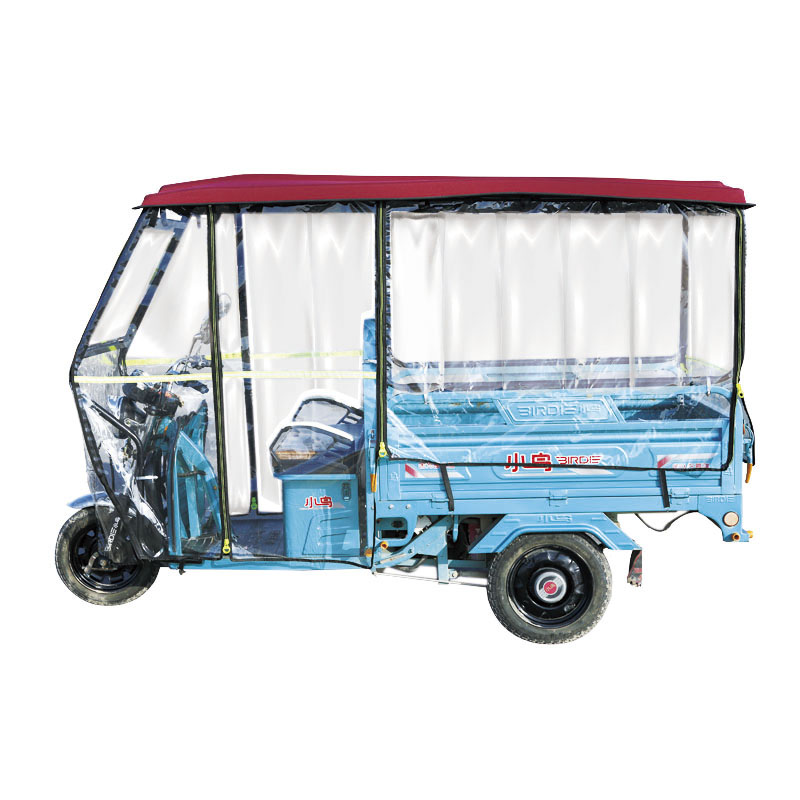 鹏世佳电动三轮车车棚雨篷全封闭三开复合顶遮阳挡雨棚电瓶车蓬