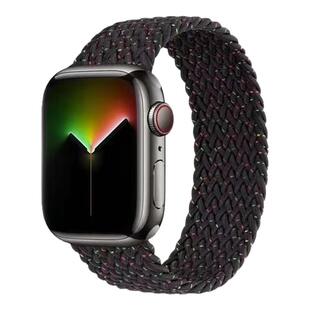 appleiwatchs9表带适用苹果手表新款watch8/7/6/5代se团结之光ultra2弹力编织s9高档s8运动腕带applewatchse