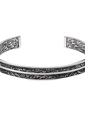 ZOCALO常青藤系列双圈手镯925银