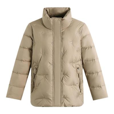 雪中飞妈妈装短款立领面包羽绒服