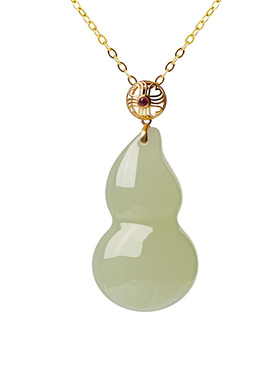 宫里上新18k金玉葫芦吊坠
