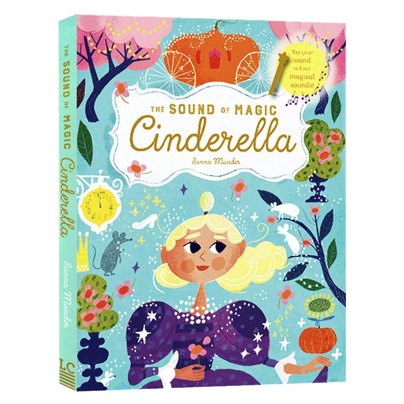 灰姑娘魔法棒发音书英文the sound of magic cinderella 英文版童话寓言故事书精装进口原版英语书籍 纯全英文版正版原著英语书籍