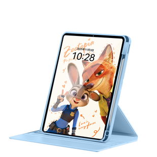 适用iPad11保护壳iPad12平板保护套iPad air7苹果电脑Pro13英寸mini6第十代360旋转5pad9防弯摔4带笔槽8三折3