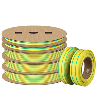 黄绿双色热缩管绝缘套加厚收缩管电线保护套接地线标识2.5-120mm