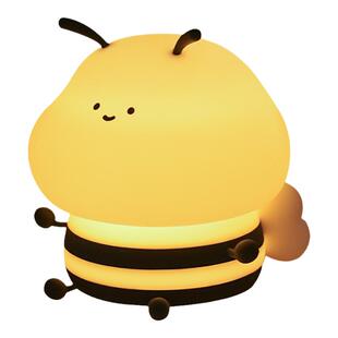 小夜灯睡眠蜜蜂拍拍灯柔光氛围卧室宿舍充电款夜晚网红高级感爆款