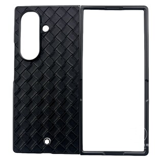 适用三星zfold7手机壳新款w25心系天下折叠屏保护套zfold6商务皮革Galaxyzfold5/4编织纹BV创意高档后盖外壳