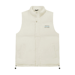 BIPOLAR撞色发泡棉服马甲秋冬休闲基础logo保暖背心外套外搭男女