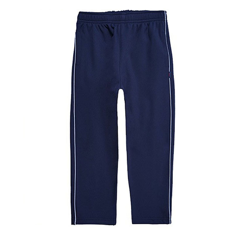 校服裤子男女童秋冬运动裤加绒藏青一道杠中小学生校裤防风冲锋裤