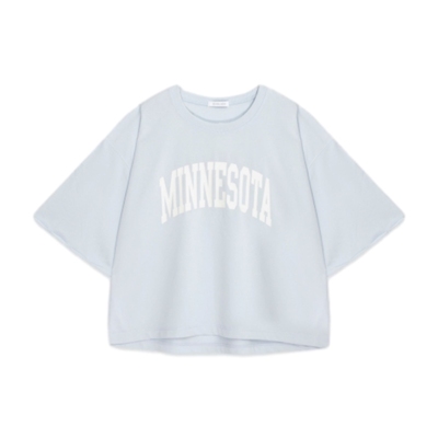 GLOBAL WORK T恤女夏季新款时尚字母印花流行气质上衣115476