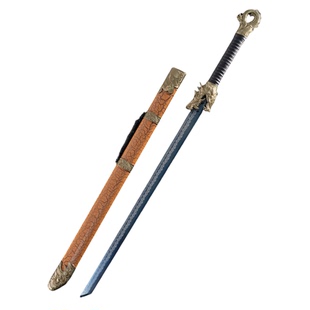 古代龙泉绣春刀唐横刀一体刀高锰钢刀道具防身武士刃冷兵器未开刃