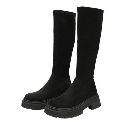 瘦瘦靴GNC新款黑色弹力靴