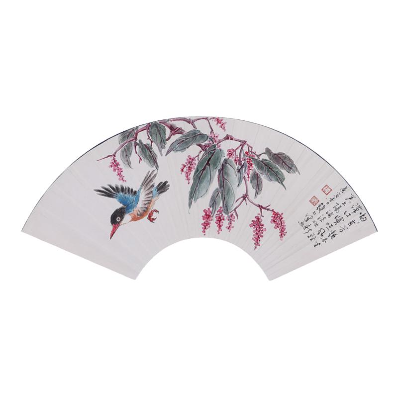 字画花鸟扇面名家国画手绘水墨
