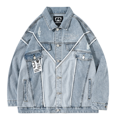 LAMLICKA小恶魔秋冬宽松牛仔外套