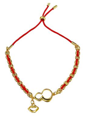 如意葫芦红绳手链精致饰品小众