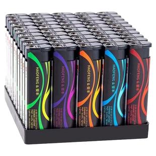 厂家直销50支防风打火机批发高档创意一次性明火打火机特价送男友