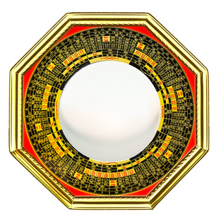 八卦镜凸镜家用大门口凹凸镜纯铜太极镜子凹镜窗户平面镜家居摆件