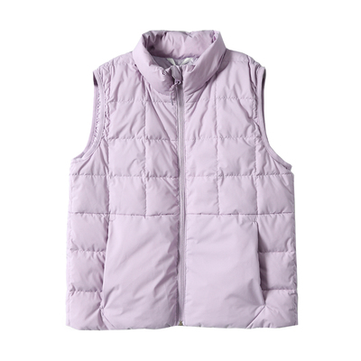 淘么淘 柜上1K+！90白鹅绒保暖立领方格绗缝无袖羽绒马甲女25冬新