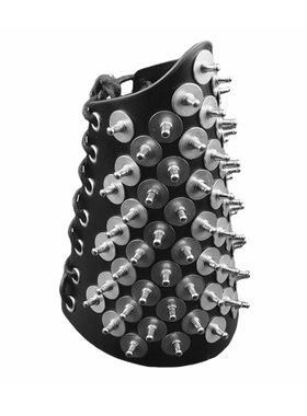 铆钉圆形垫片PU皮系绳子朋克手链