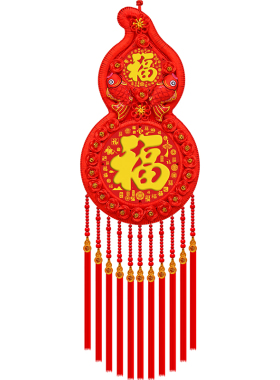 新款葫芦中国结挂件客厅大号福字中国结玄关乔迁家居装饰墙壁挂件