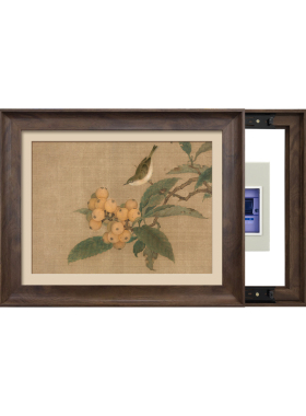 枇杷山鸟图电表箱挂画宋代美学遮挡配电箱装饰画免打孔电闸开关画