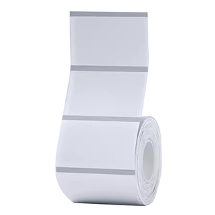 精臣M2/M3/B32/Z401透明贴纸夜光标签纸不干胶背胶热转印防水撕不烂空白化妆瓶方形圆形封口贴条码定制打印纸