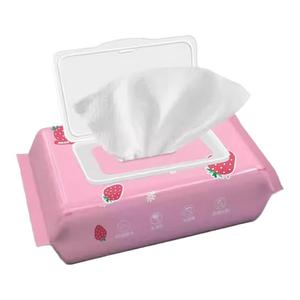 草莓湿巾亲肤湿巾婴儿手口专用级草莓护理加厚水润护理一次性湿巾