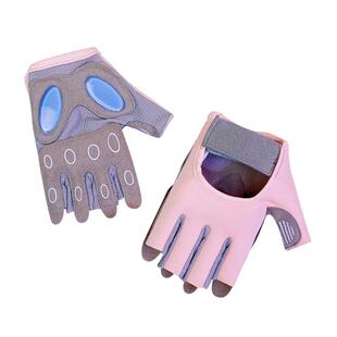 半指健身手套女薄款液态硅胶动感单车瑜伽普拉提防滑耐磨骑行运动