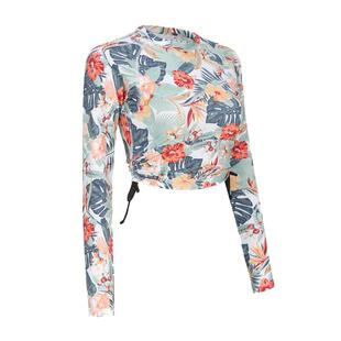 迪卡侬分体泳衣防晒漂流冲浪服女长裤长袖海边度假套装女士WWL4