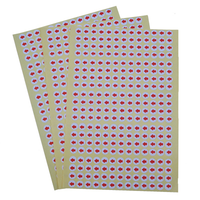 不良品箭头返修贴纸红色指示标签