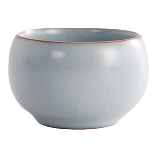 台湾丰子汝窑【禅定杯】同心对杯套装汝瓷情侣主人杯品茗杯礼盒装